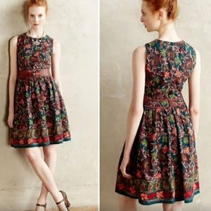 Anthropologie Adelyn Rae Embroidered Dress